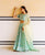 Mehar Green Hand Block Printed and Embroidered Lehenga Set