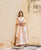 Off White Block Printed & Embroidered Lehenga Set