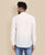Off White Linen Kurta Style Shirt