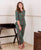 Green and Red Block Printed Cotton Night Suit