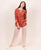 Rust and White Block Printed Top and Pajama