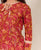 Rust and White Block Printed Top and Pajama