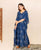 Star Indigo Hand Block Printed Kaftan