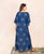 Star Indigo Hand Block Printed Kaftan
