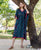Peacock Green Maternal and Nursing Kaftan