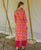 Pink Hand Block Printed Maternal and Nursing Kurta (1Pc.)