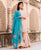 Nirvi Peach Polka Printed and Embroidered Kurta