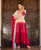 Salmon Burgundy Ombre Gotta Embroidered Anarkali Kurta