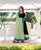 Aswi Black and Lime Anarkali Dress