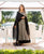 Adhira Grey and Black Hand Block Printed Tiered Dress