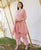 Pari Dusty Pink Embroidered Straight Kurta