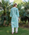 Abia Teal Embroidered and Printed Kurta