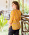 Yellow and Pink Hand Block Printed Ethnic Top