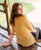 Yellow Button Down Block Printed Shirt