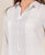 White Embroidered  Shirt Collar Top