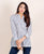 White and Blue Striped Shirt  Top