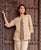 Beige Linen Button-down Top ( 1 Pc. )