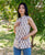 White Printed Jacket Style Top