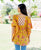 Canary Yellow and Pink Kaftan Top