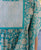 Sea Blue Printed Kaftan Top