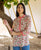 Peach Jaal  Printed Top