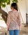 Peach Jaal  Printed Top