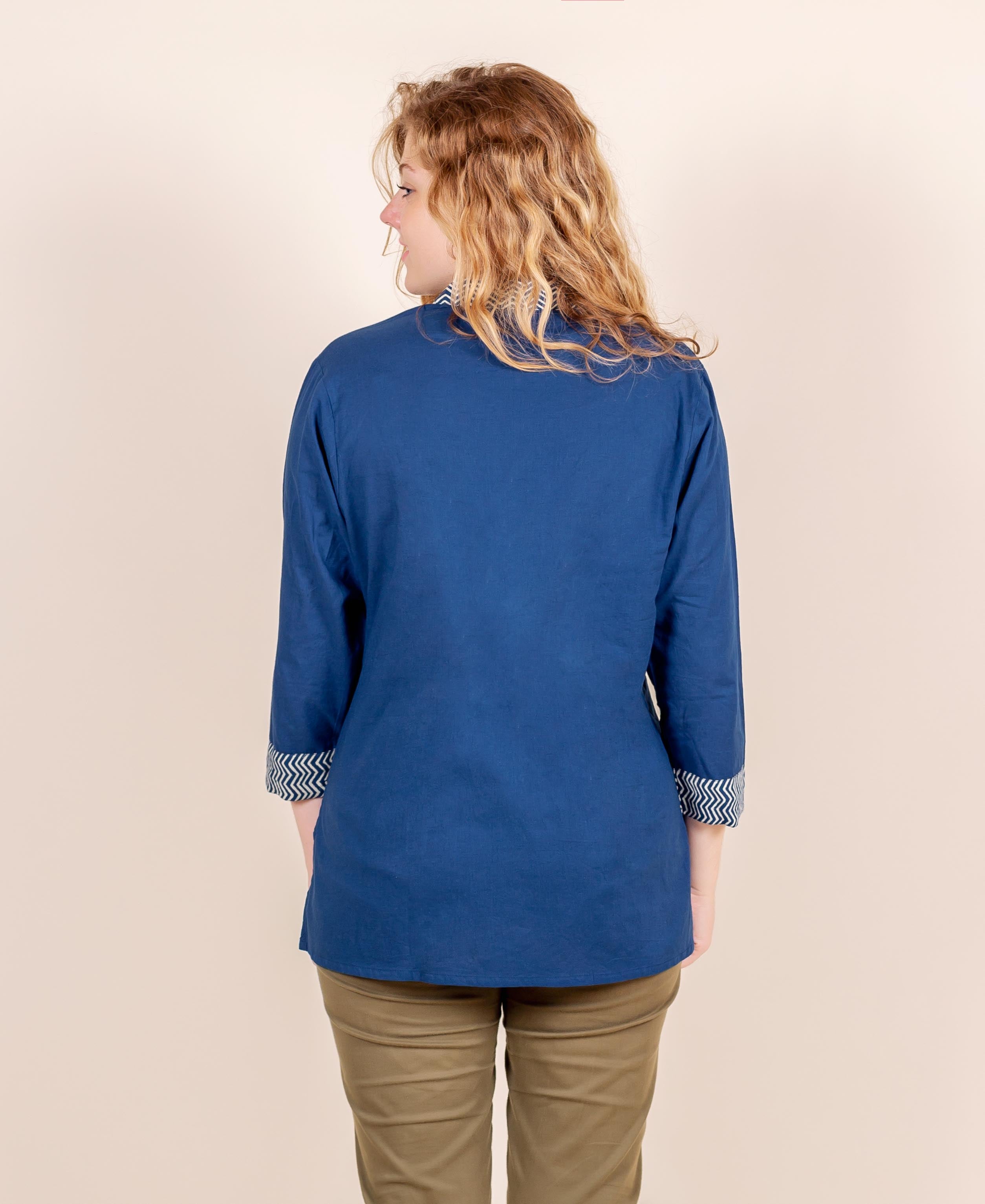 cotton block printed ethnic tops