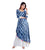 Blue Tie and Dye Indo Western Kurta Dress