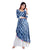 Blue Tie and Dye Indo Western Kurta Dress
