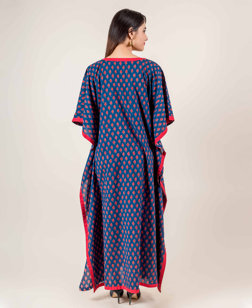 printed kaftan dress