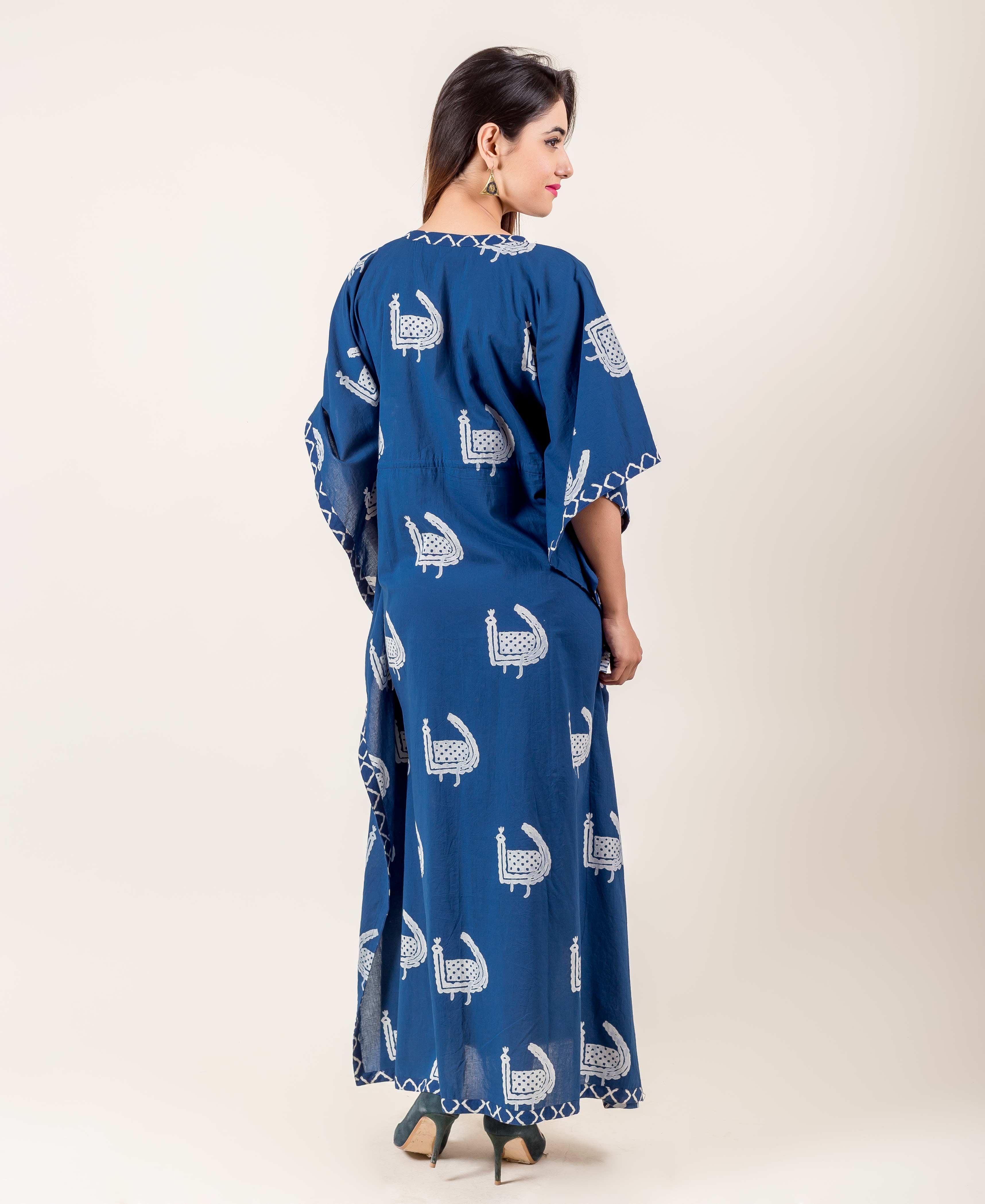 printed kaftan dress